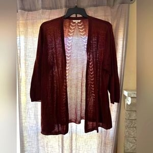 Maurices Size 2 open front sweater